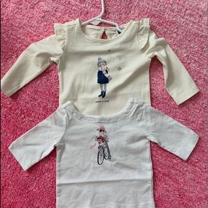 Janie and Jack Shirts (2) size 3-6